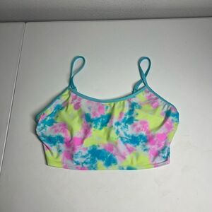 Endless Waves Womens Swimsuit Bikini Bralette Top Multicolor Tie Dye  XL(15-17)